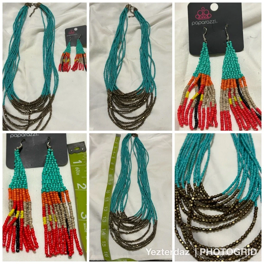 Paparazzi Necklace and earrings set - Picture 1 of 8